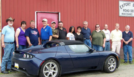 Members of Three Rivers EVA by Tesla Roadster